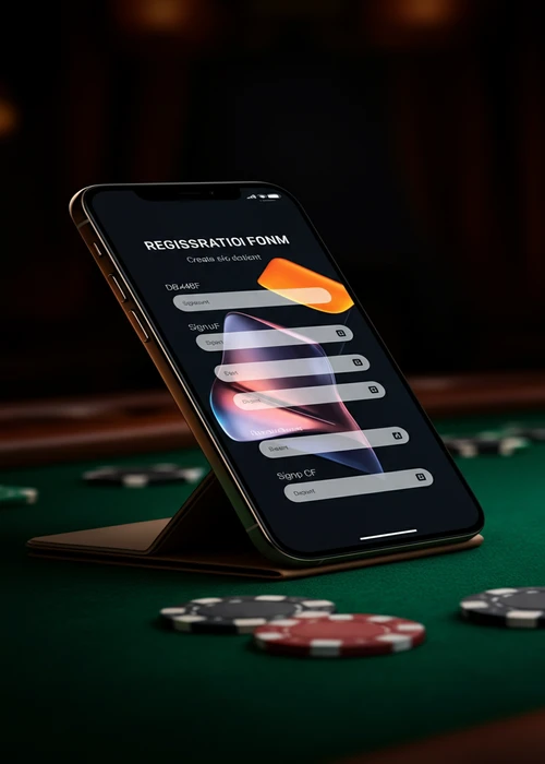 Lucky Green Casino registration form showing quick sign-up fields with secure padlock icon